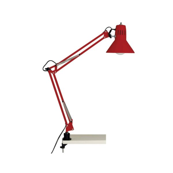 BRILLIANT Lampe Hobby Schreibtischklemmleuchte rot   1x A60